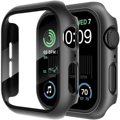 Full-Cover Glass Case For Apple Watch With Screen Guard