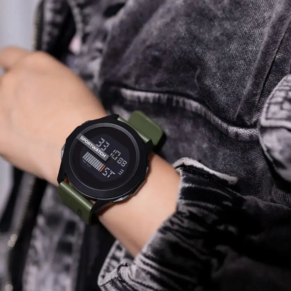 Men’s Digital Sports Watch With LED Display & Alarm